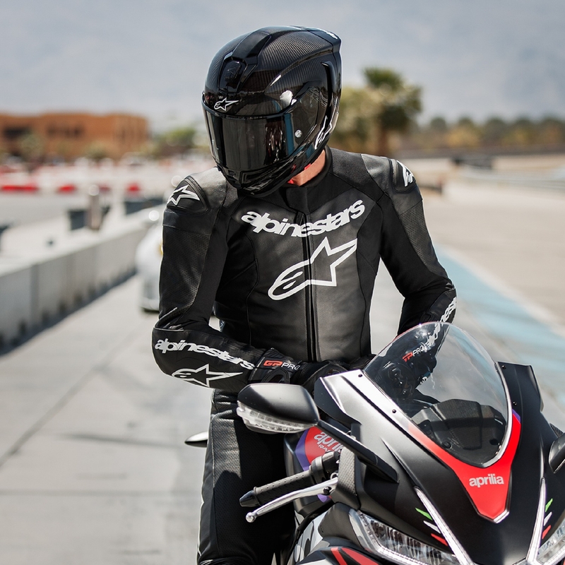 Mono de moto Alpinestars GP Force Lurv Cuero Negro