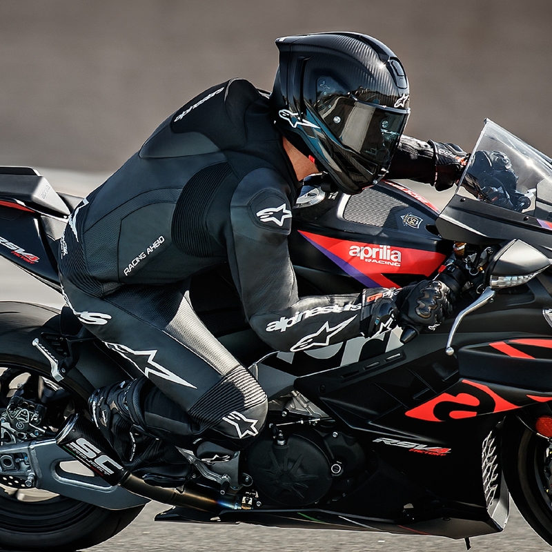 Mono de moto Alpinestars GP Force Lurv Cuero Negro