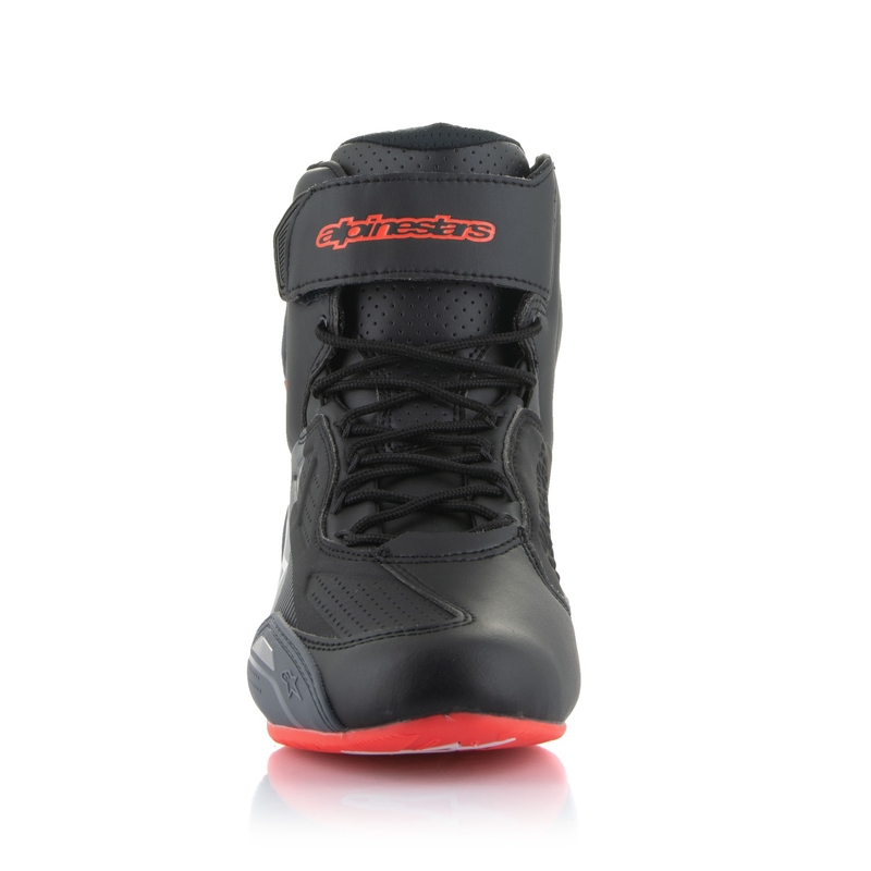 Botas de moto Alpinestars Faster-3 negro-gris-rojo fluo