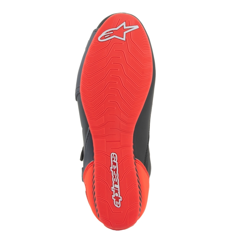 Botas de moto Alpinestars Faster-3 negro-gris-rojo fluo
