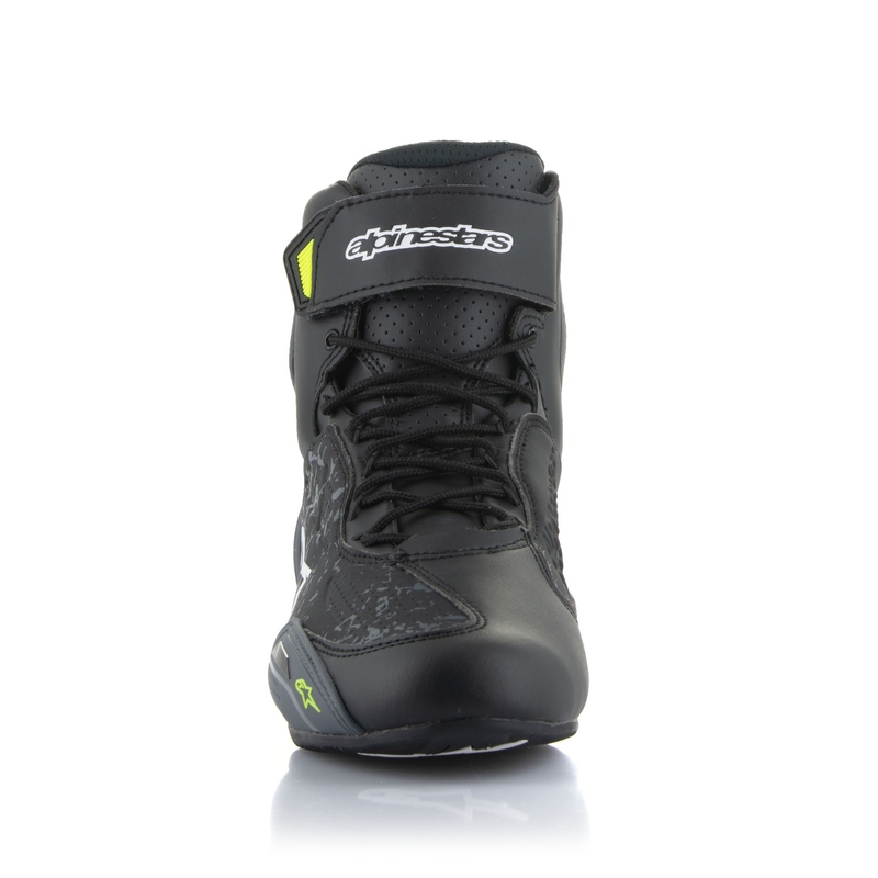 Botas de moto Alpinestars Faster-3 negro-amarillo fluo