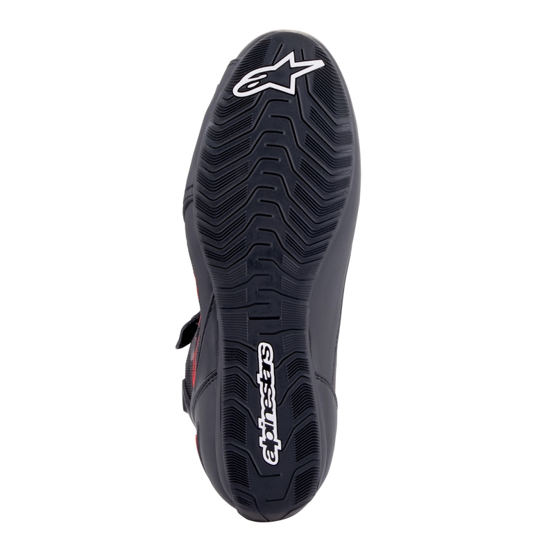Botas de moto Alpinestars Faster-3 Rideknit Negro-Gris Oscuro-Rojo