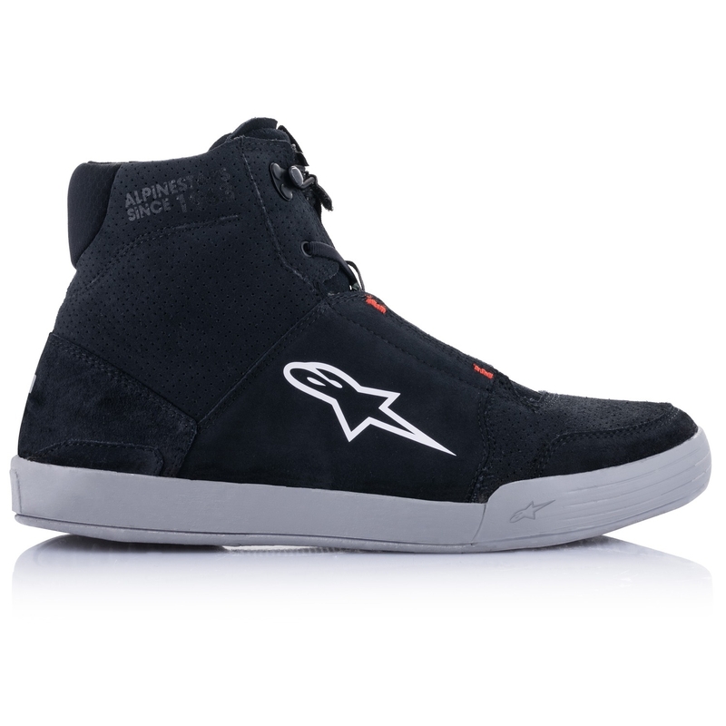 Botas de moto Alpinestars Chrome negro-gris-rojo fluo