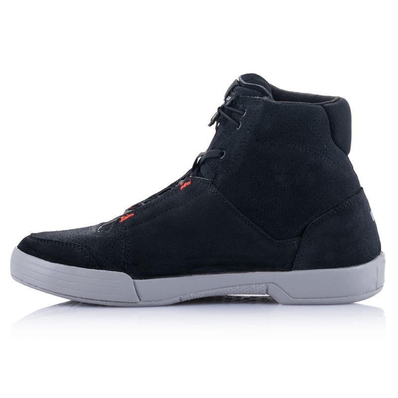 Botas de moto Alpinestars Chrome negro-gris-rojo fluo