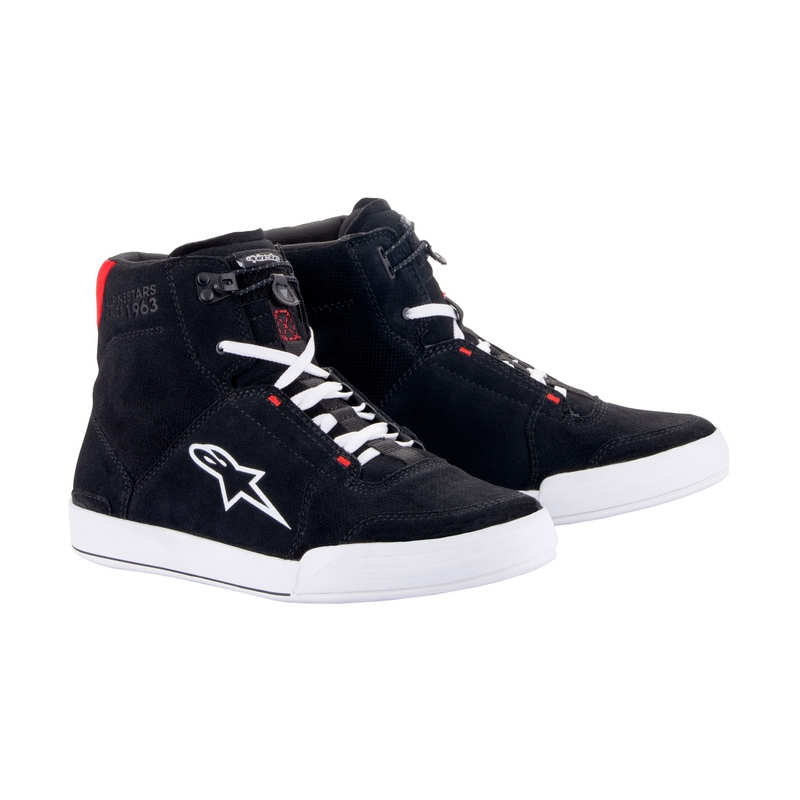 Botas de moto Alpinestars Chrome Negras, Blancas y Rojas