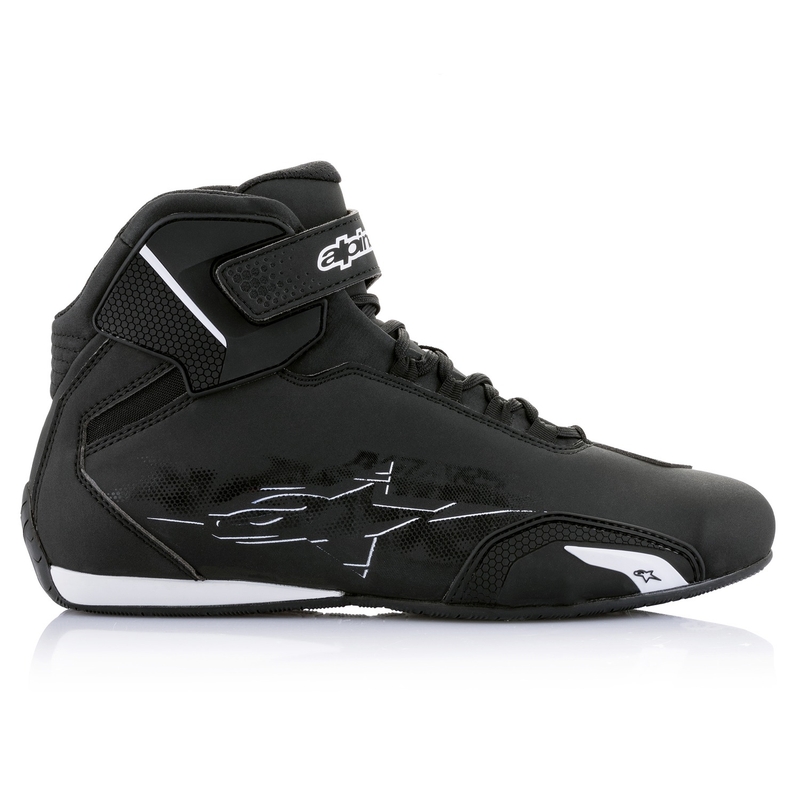 Botas de moto Alpinestars Sector Negras y Blancas