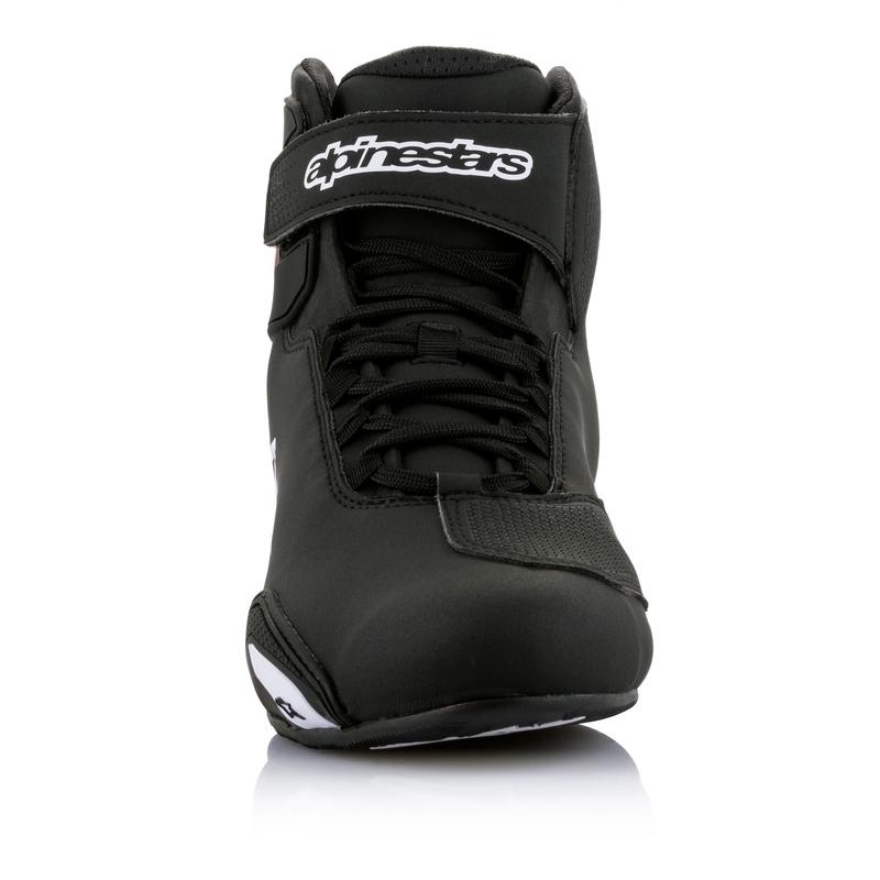 Botas de moto Alpinestars Sector Negro-Blanco-Rojo Flúo