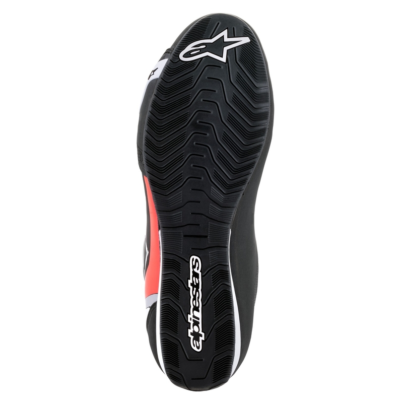 Botas de moto Alpinestars Sector Negro-Blanco-Rojo Flúo