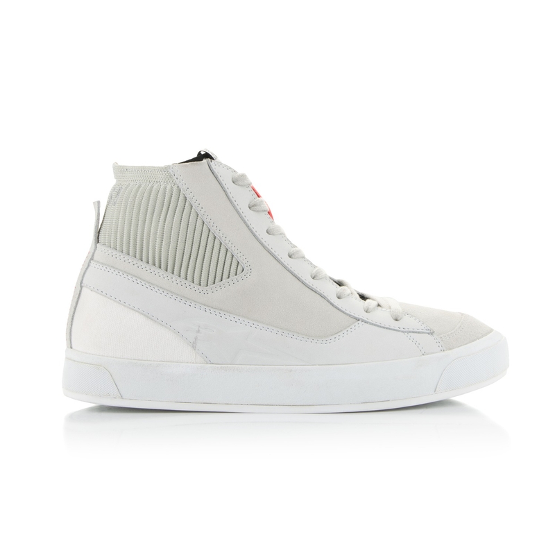 Botas de moto Alpinestars Stated blancas y grises