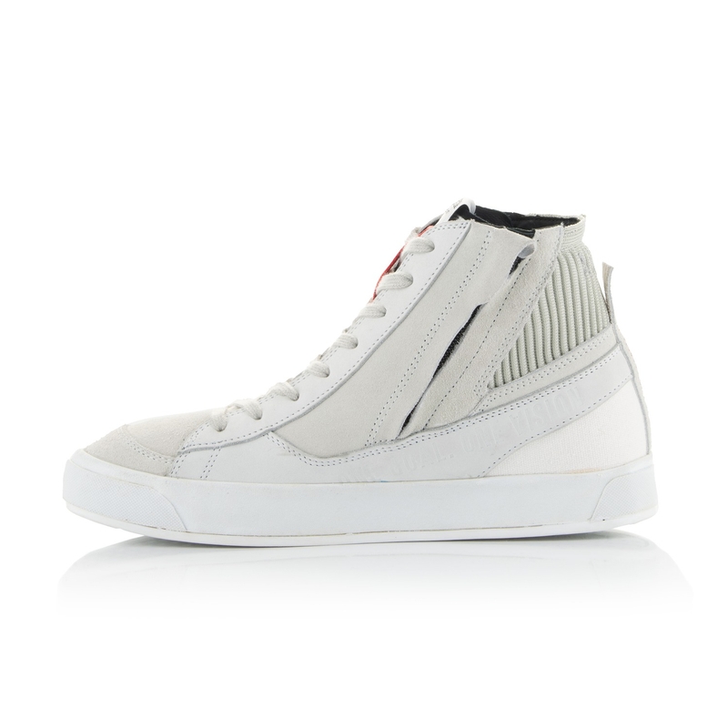 Botas de moto Alpinestars Stated blancas y grises