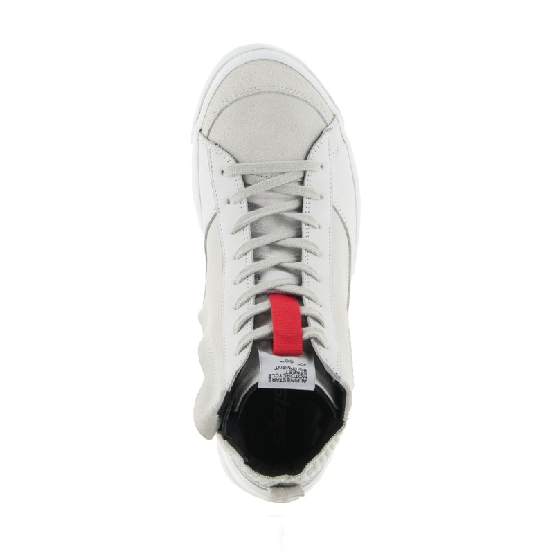 Botas de moto Alpinestars Stated blancas y grises