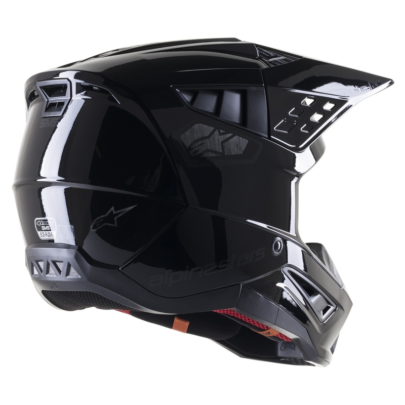 Casco de motocross Alpinestars S-M5 Scout negro y plateado