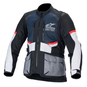 Chaqueta de moto Alpinestars Andes Drystar azul oscuro-negro-gris claro 2024