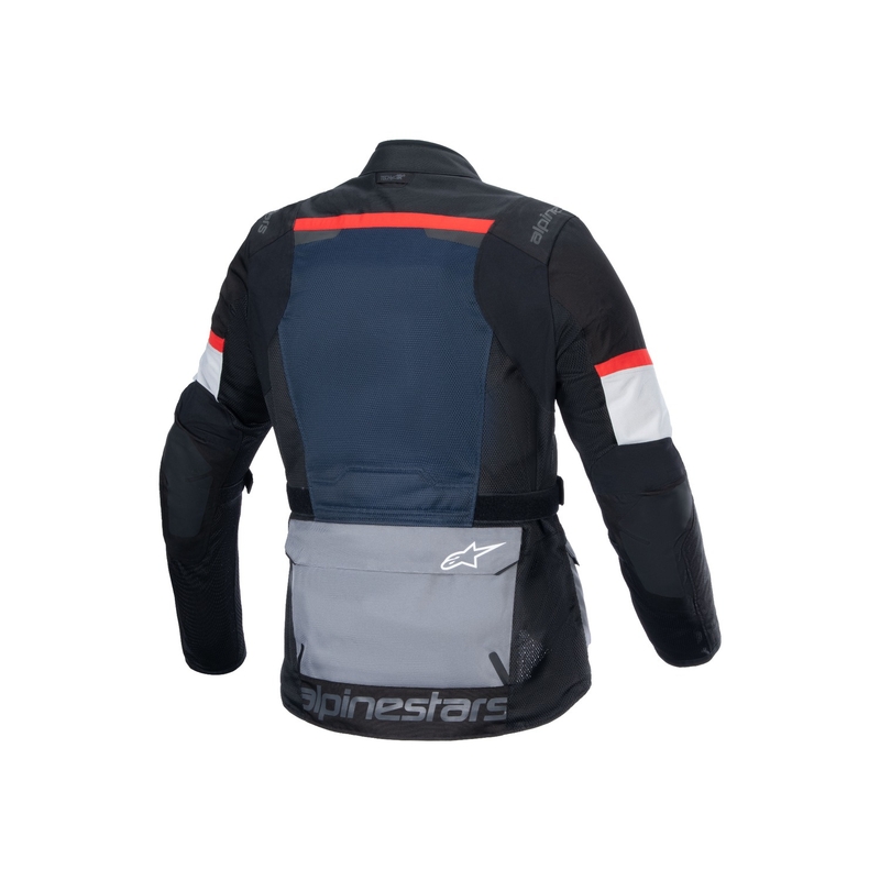 Chaqueta de moto Alpinestars Andes Drystar azul oscuro-negro-gris claro
