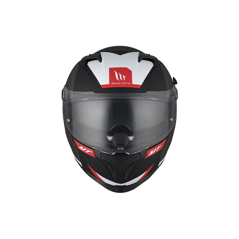 MT BRAKER SV Chento B5 casco integral de moto negro mate-gris-rojo