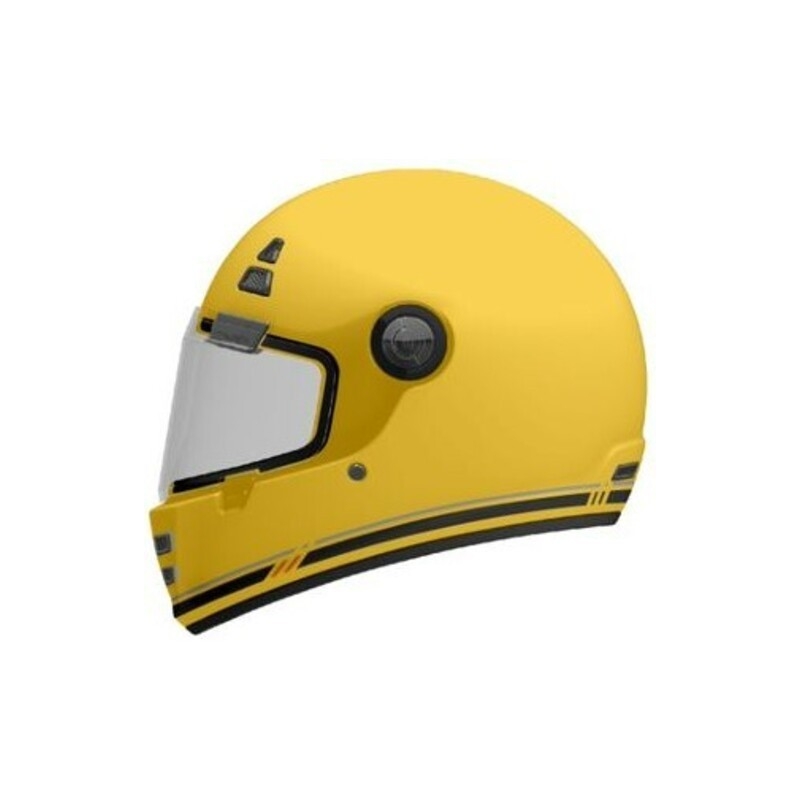 Casco integral de moto MT Jarama SV B2 amarillo mate