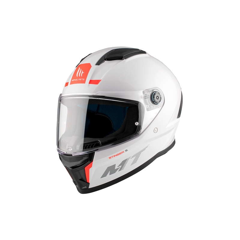 Casco integral de moto MT Stinger 2 Solid Gloss White