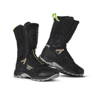 Botas de moto SEVENTY DEGREES SD-BA6 Stelvio High negro-arena-amarillo fluo