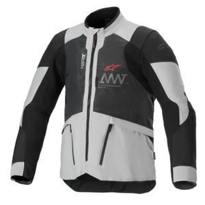 Chaqueta de moto Alpinestars Amt 7 Air 2024 gris claro-negro