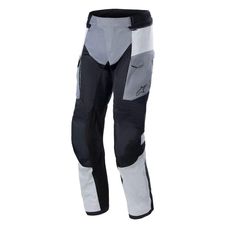 Pantalones de moto Alpinestars Andes Air Drystar Gris claro-Gris oscuro-Negro-Amarillo fluo