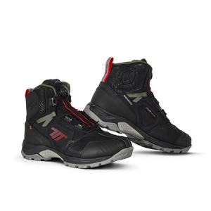 Botas de moto SEVENTY DEGREES SD-BA7 Stelvio Low negro-verde-rojo