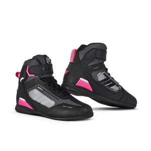 Botas de moto SEVENTY DEGREES SD-BR2 Veloce negro y rosa