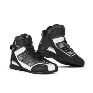 Botas de moto SEVENTY DEGREES SD-BR3 Veloce PRO negras y blancas