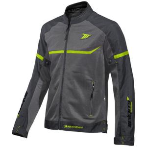 Chaqueta de moto SEVENTY DEGREES SD-JR30.1 Gris mojave-amarillo fluo