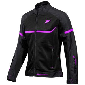 Chaqueta de moto para mujer SEVENTY DEGREES SD-JR30.1 Mojave negra y rosa
