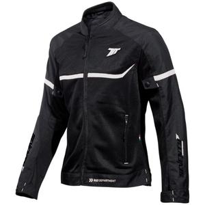 Chaqueta de moto para mujer SEVENTY DEGREES SD-JR30.2 Mojave negra y blanca