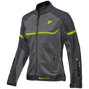 Chaqueta de moto para mujer SEVENTY DEGREES SD-JR30.2 Gris mojave-amarillo fluo