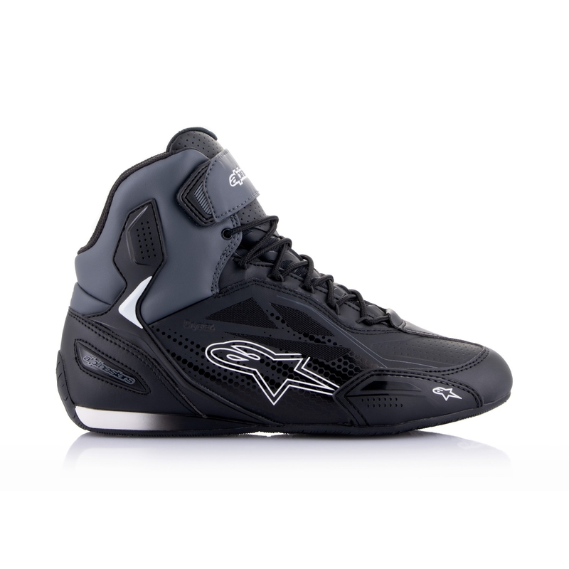Botas de moto Alpinestars Faster-3 Drystar Negro-Gris Oscuro