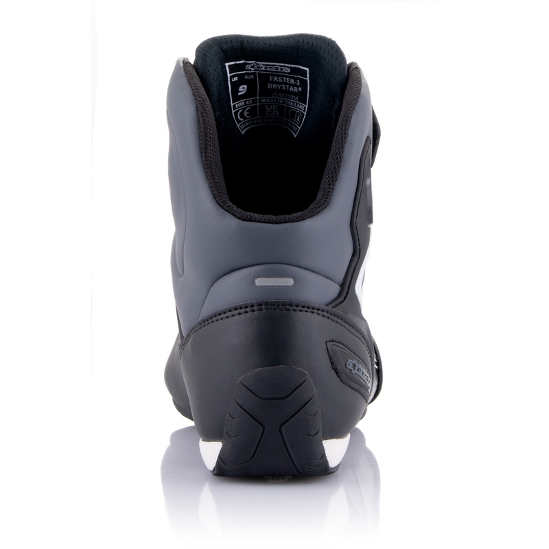 Botas de moto Alpinestars Faster-3 Drystar Negro-Gris Oscuro