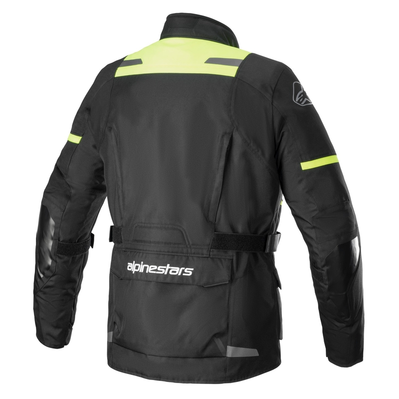 Chaqueta de moto Alpinestars Andes Drystar 3 negro-amarillo fluo