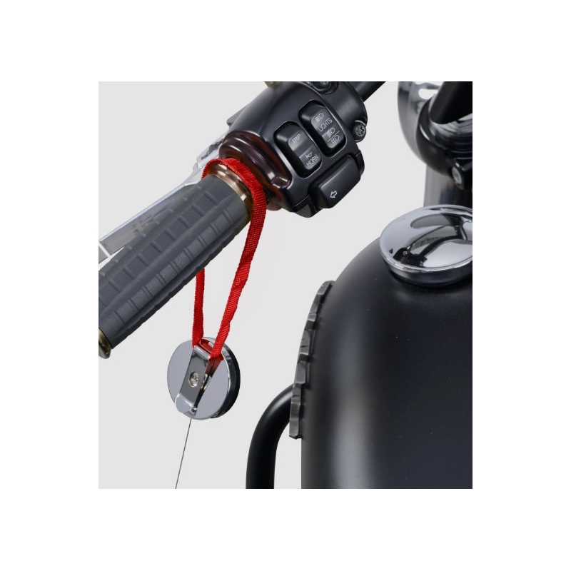 Almohadilla para caballete lateral Louis con retracción automática negro