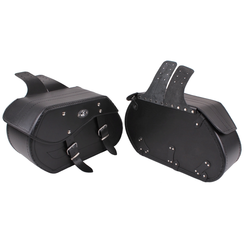 Bolsas de cuero para motocicleta Chopper RSA-12A con cerradura