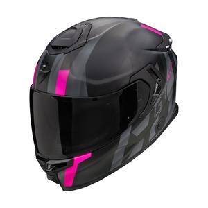 Casco integral de moto Scorpion EXO-GT SP AIR TOURADVEN negro-rosa