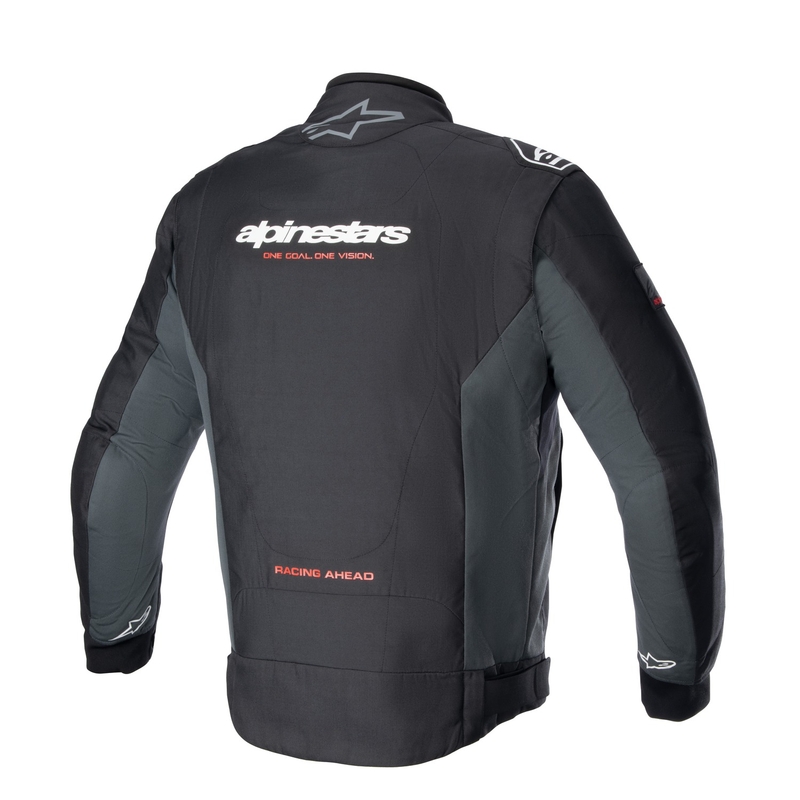 Chaqueta de moto Alpinestars Monza Sport Negro-Gris-Rojo-Blanco