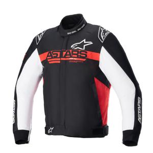 Chaqueta de moto Alpinestars Monza Sport negra, roja y blanca