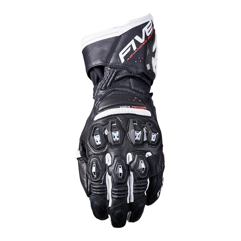 Guantes de moto FIVE RFX3 EVO blanco y negro