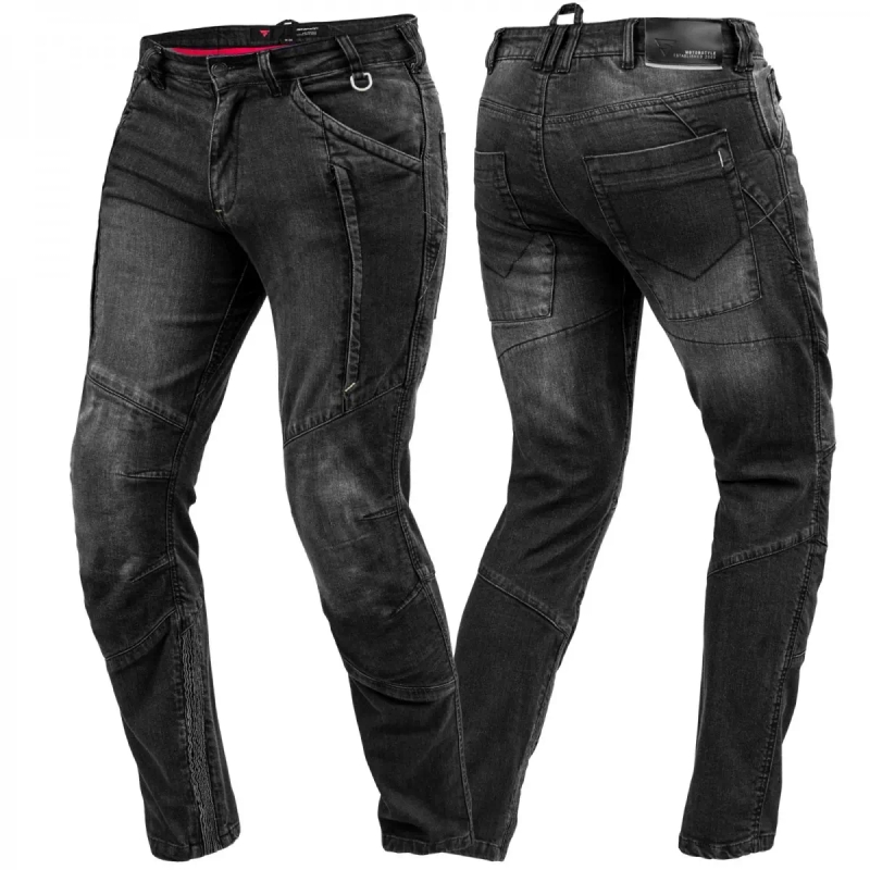 Vaqueros de moto negros Shima Ghost