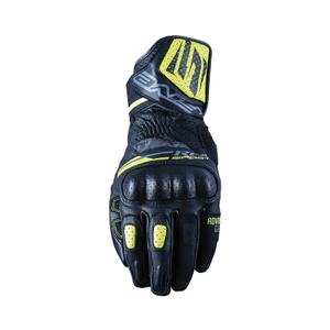 Guantes de moto FIVE RFX Sport negro-amarillo fluo
