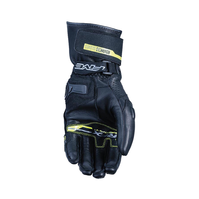 Guantes de moto FIVE RFX Sport negro-amarillo fluo