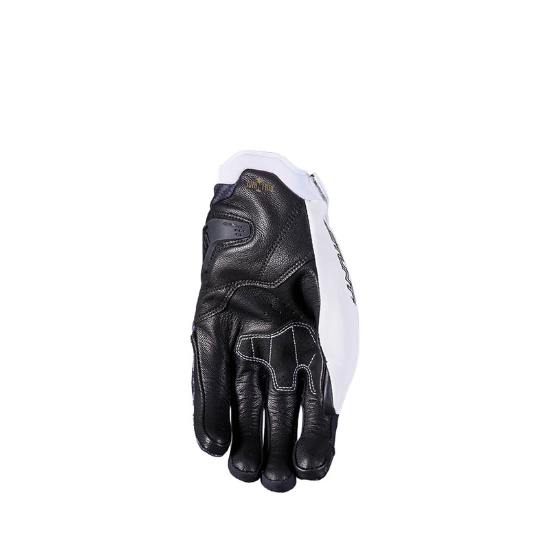 Guantes de moto FIVE Stunt Evo2 fibra blanco y negro