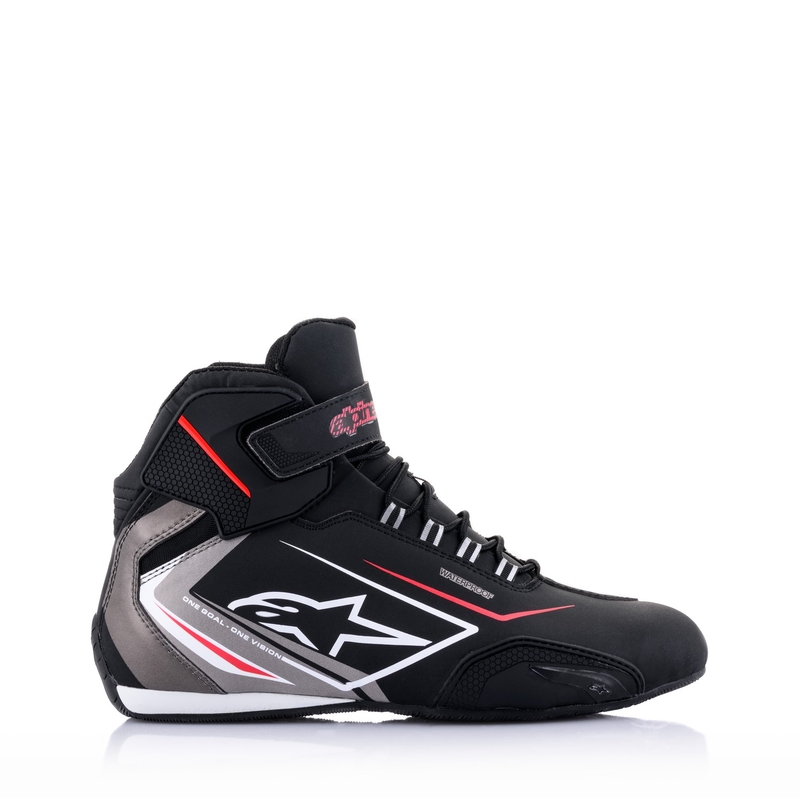 Botas de moto Alpinestars Sektor Waterproof Negras, Blancas y Grises