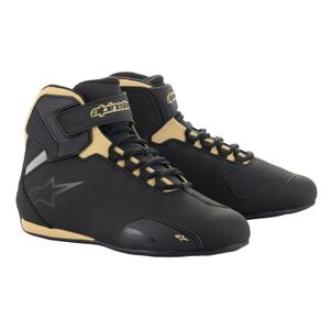 Botas de moto Alpinestars Stella Sector Negro-Champán para mujer