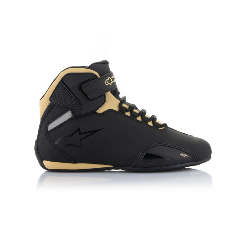 Botas de moto Alpinestars Stella Sector Negro-Champán para mujer