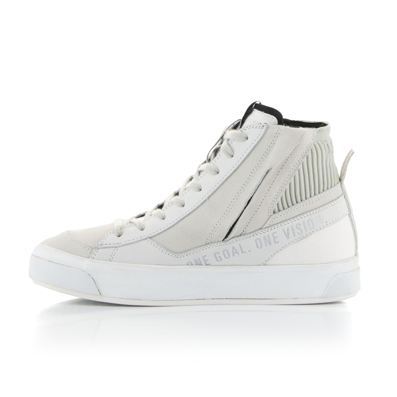 Botas de moto Alpinestars Stella Stated Podium Mujer Blanco y Gris