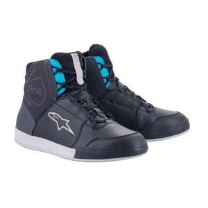 Botas de moto Alpinestars Stella Chrome Drystar Mujer Negro Gris Azul