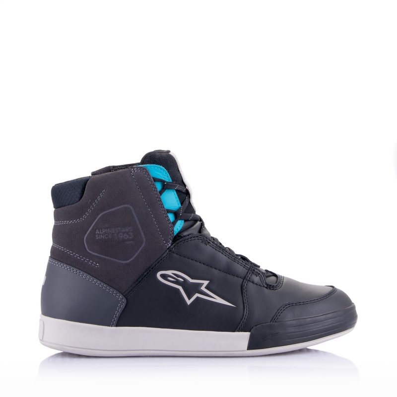 Botas de moto Alpinestars Stella Chrome Drystar Mujer Negro Gris Azul